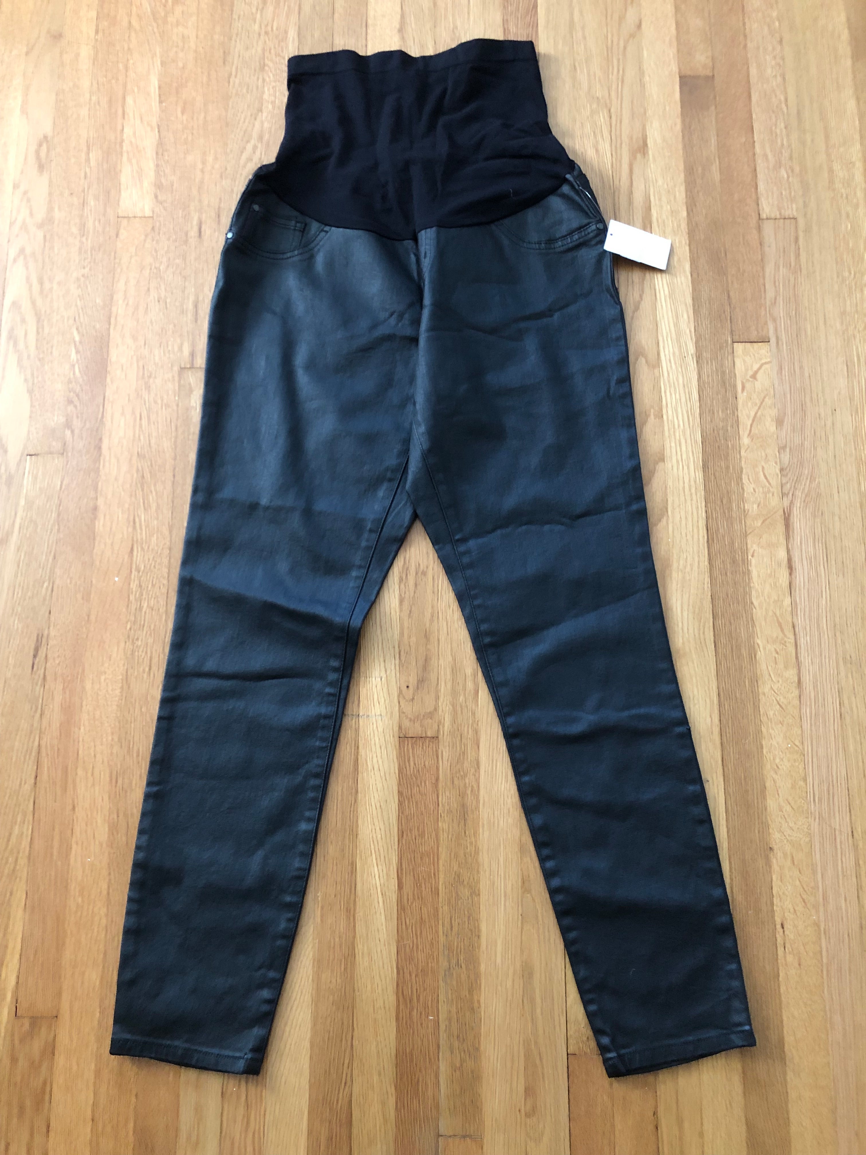 Motherhood Maternity Faux Leather Pant, Black