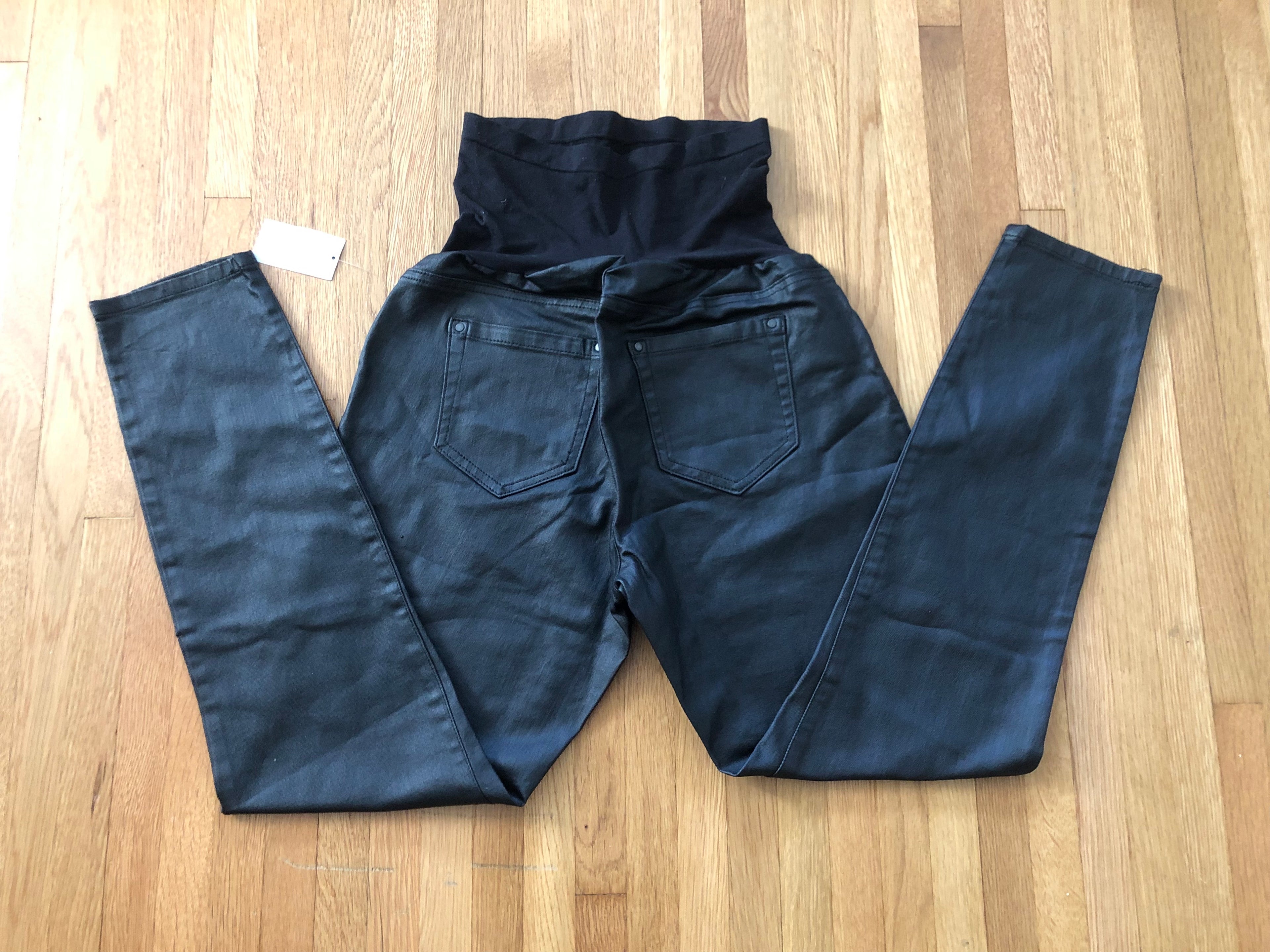 Motherhood Maternity Faux Leather Pant, Black