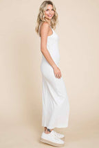 Astrid Cotton Ribbed Cami Maxi Maternity Dress