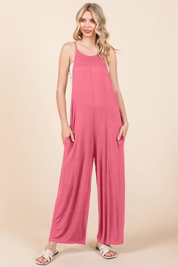 Juni Relaxed Wide Leg Maternity & Nursing Jumpsuit