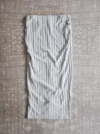 Ribbed Knit Maternity Midi Skirt with Back Slit