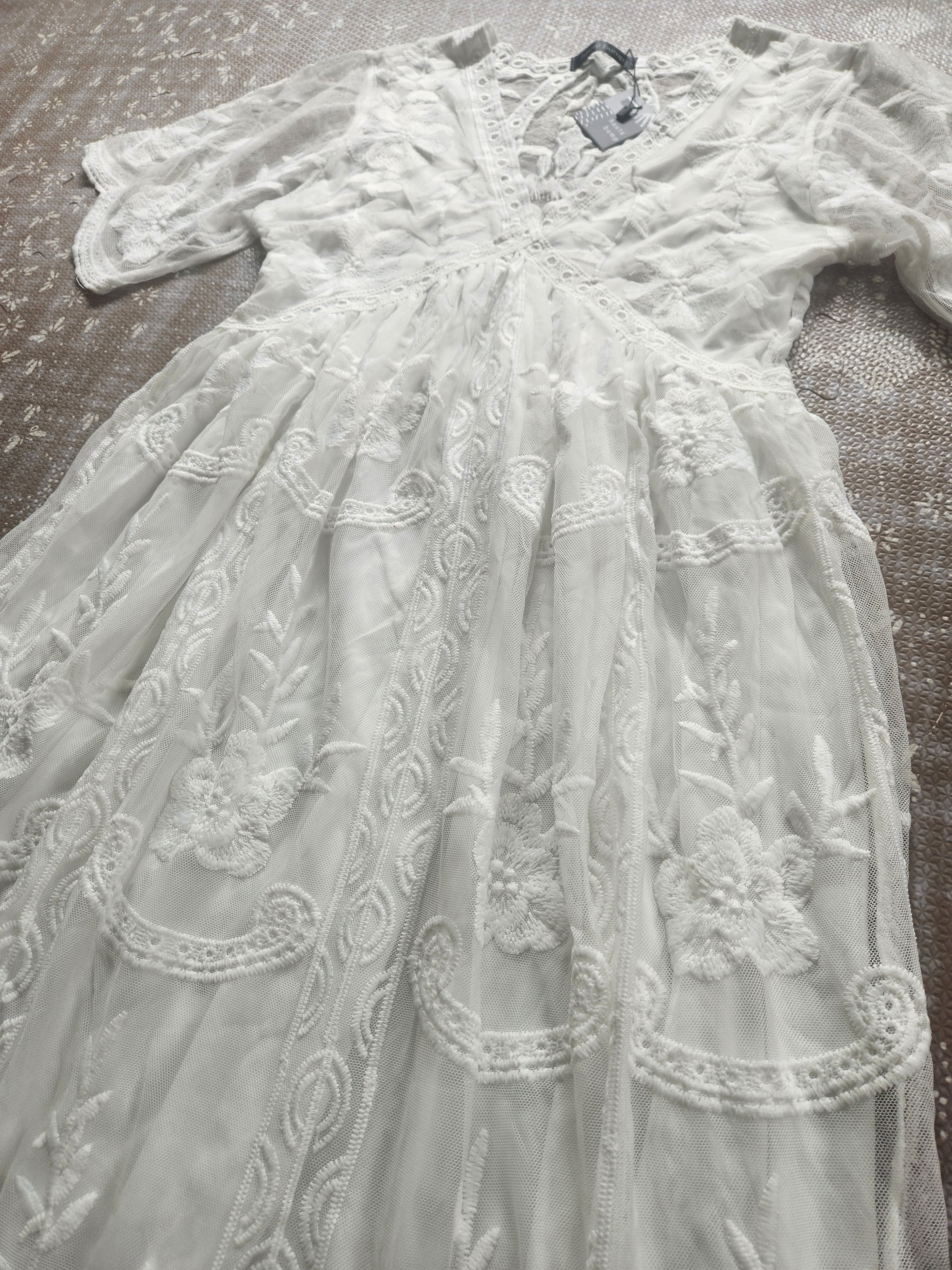 Lovely in Lace Boho Maternity Gown