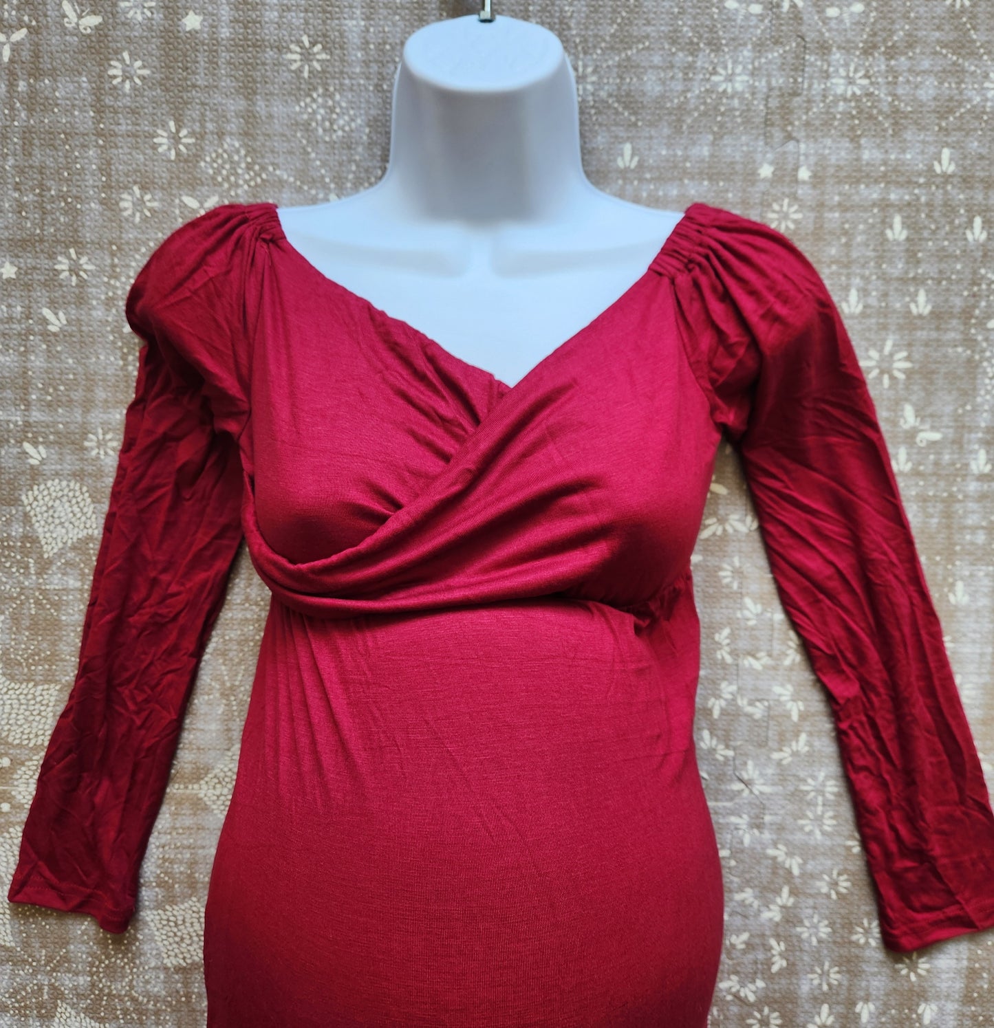 Cotton Blend Formal Maternity & Nursing Friendly Gown