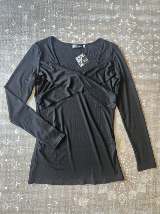 Hot Cross Maternity & Nursing Friendly Ribbed Top