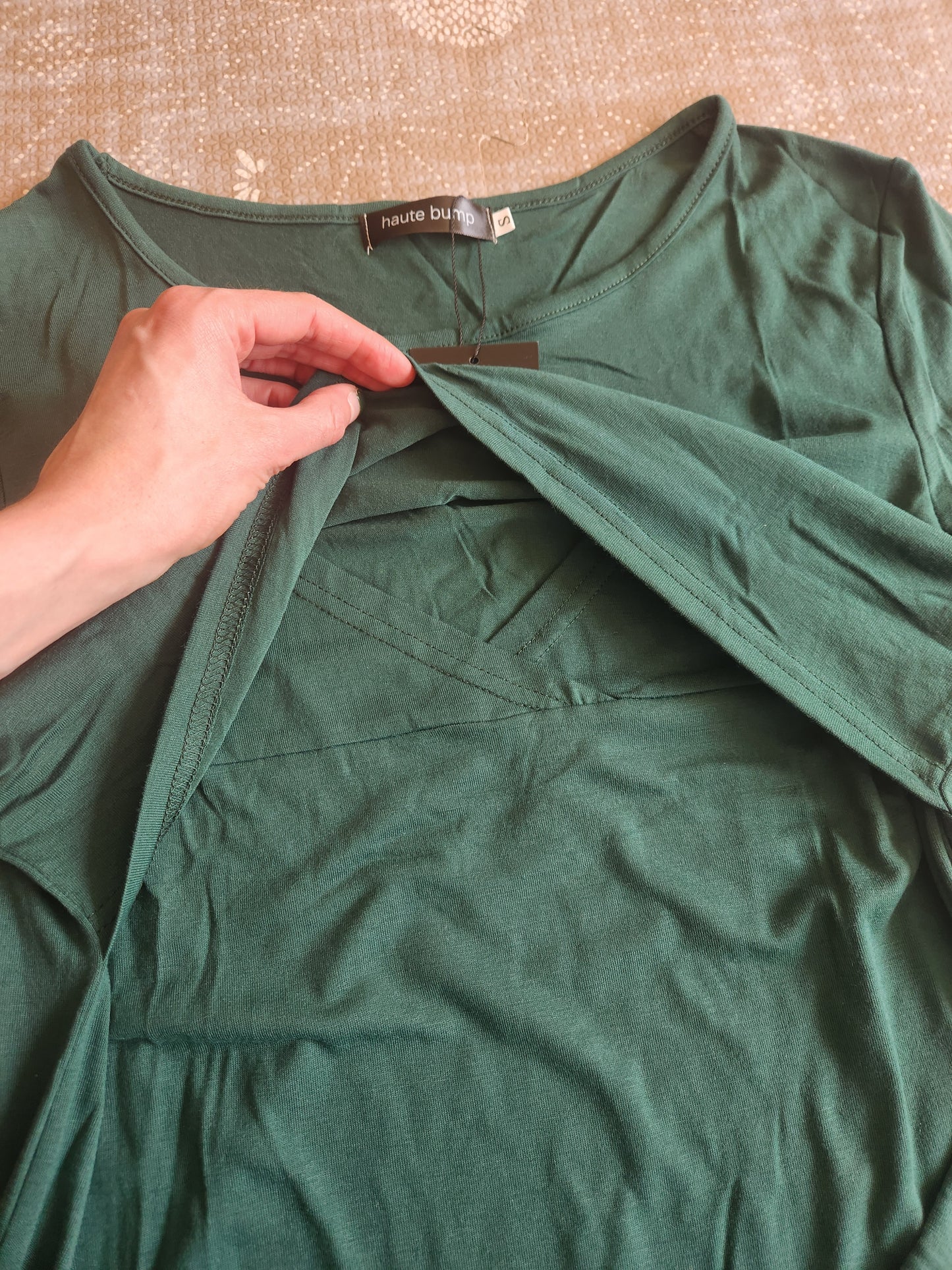 Cotton Blend Nursing Long Sleeve Top