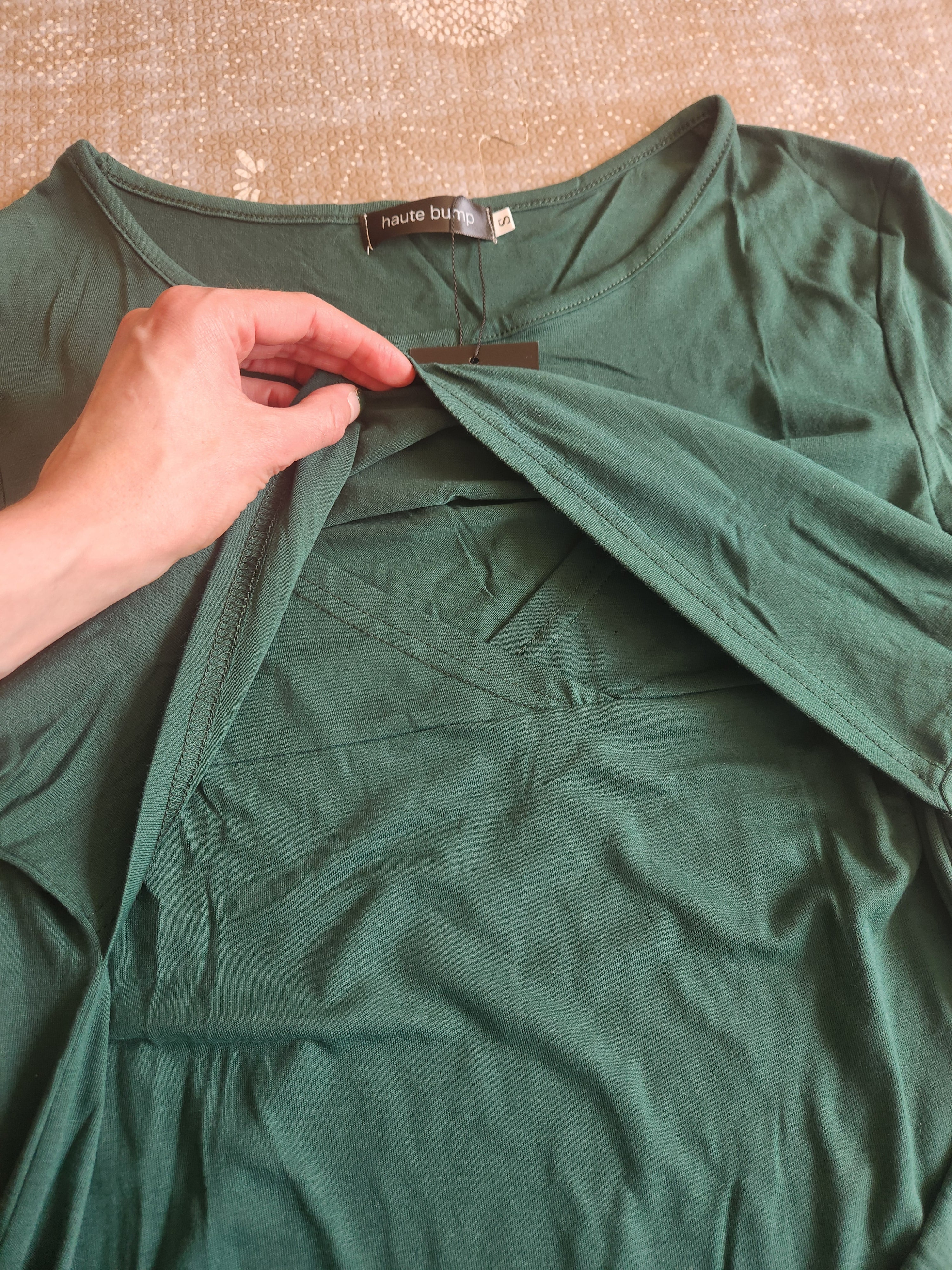 Cotton Blend Nursing Long Sleeve Top