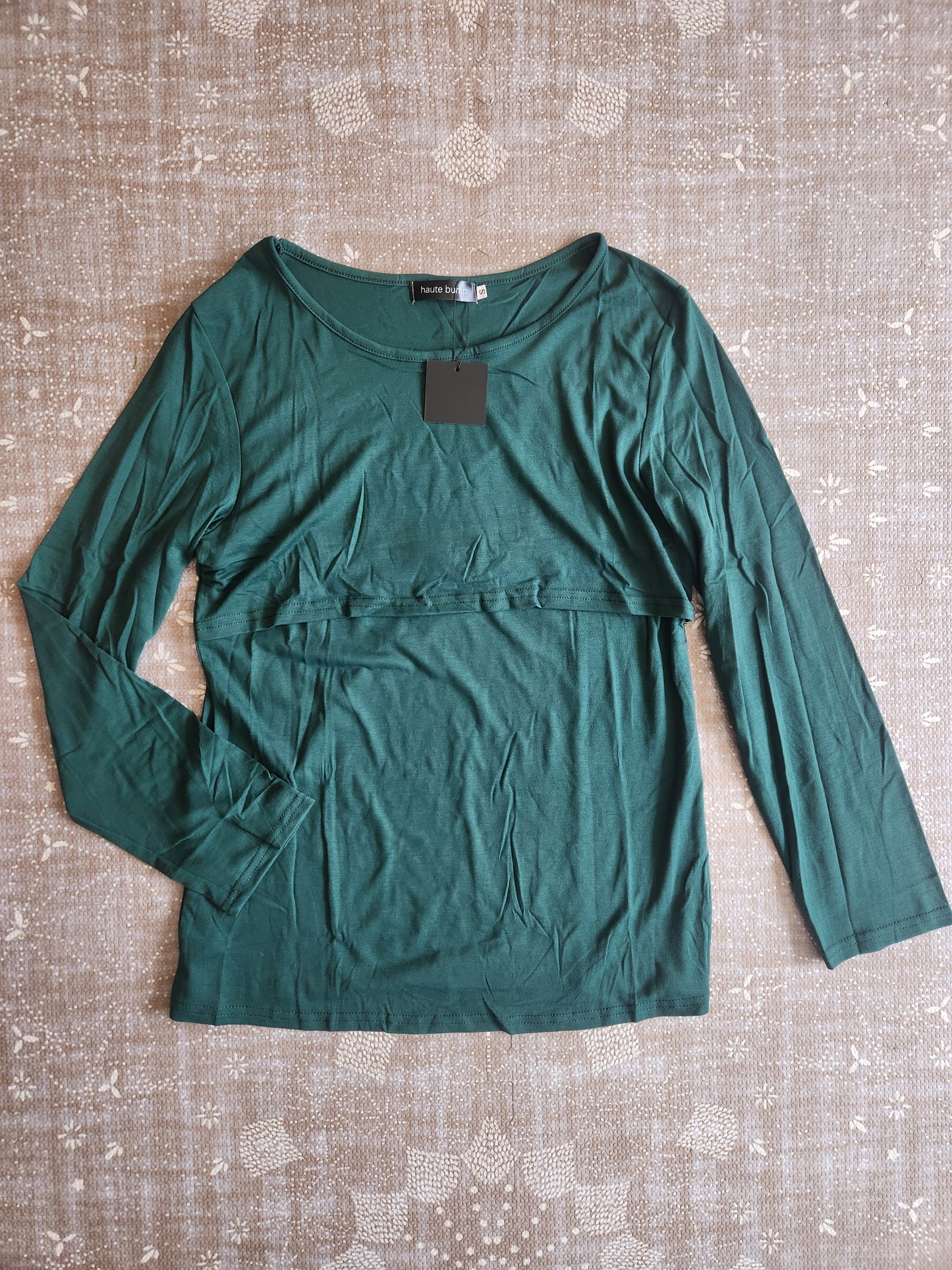 Cotton Blend Nursing Long Sleeve Top