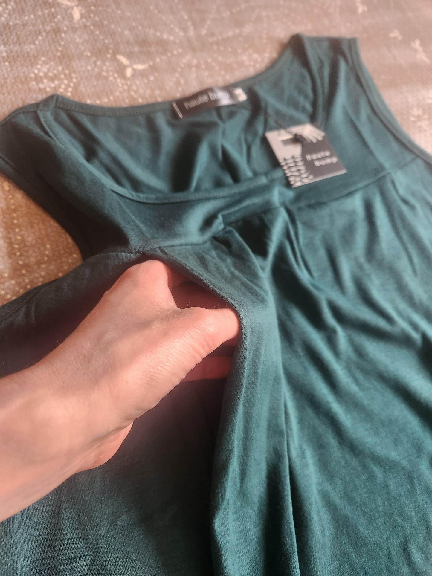 Cotton Blend Maternity & Nursing Shift Dress