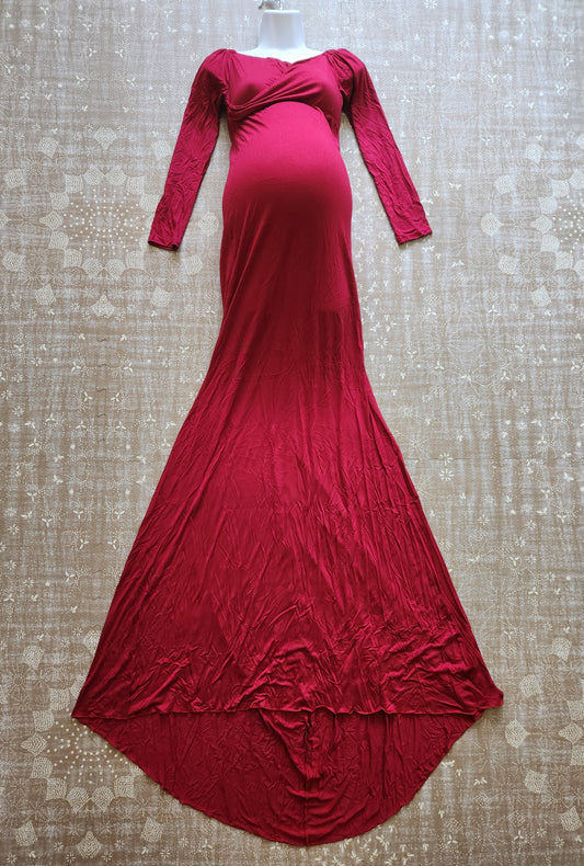 Cotton Blend Formal Maternity & Nursing Friendly Gown