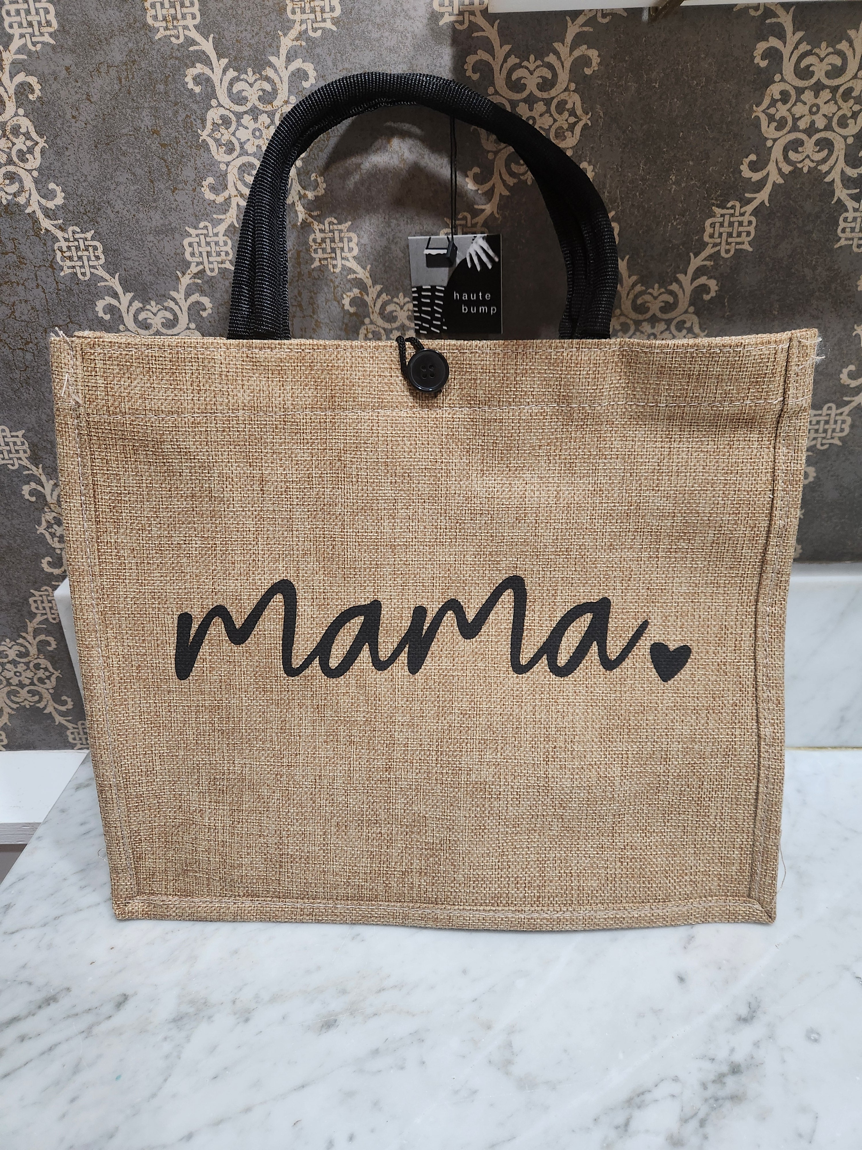 Mama Woven Tote Bag