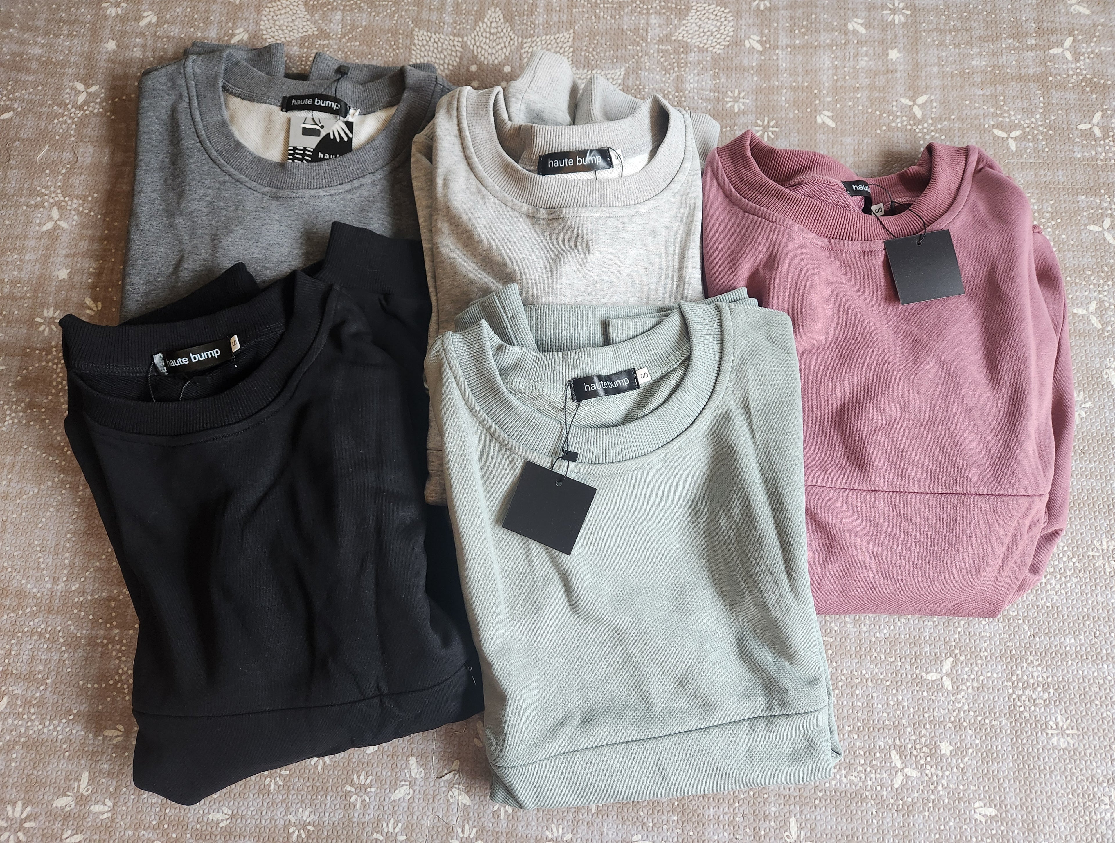 100% Cotton Zippered Nursing Pullover Sweatshirt