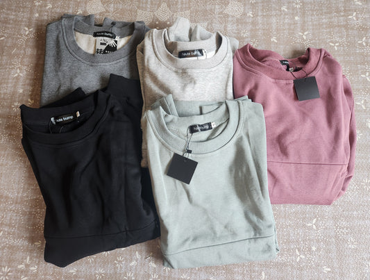 100% Cotton Zippered Nursing Pullover Sweatshirt