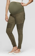 Isabel Maternity Crossover Panel Utility Jeggings