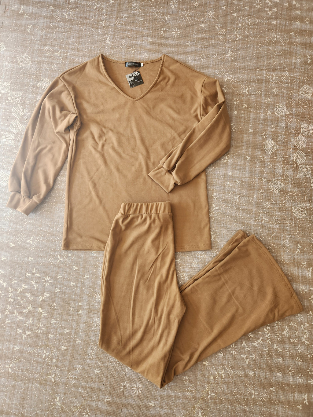 Cotton Blend Fleece Postpartum Lounge Set