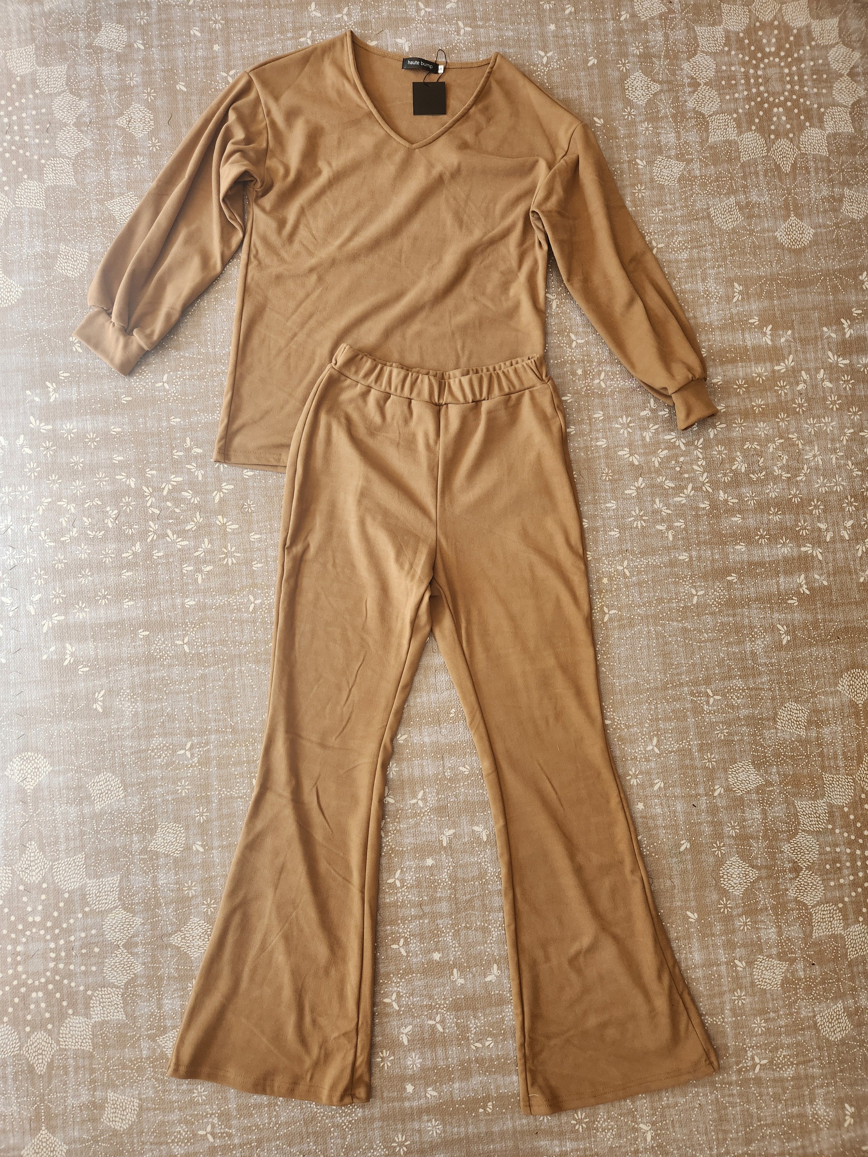 Cotton Blend Fleece Postpartum Lounge Set