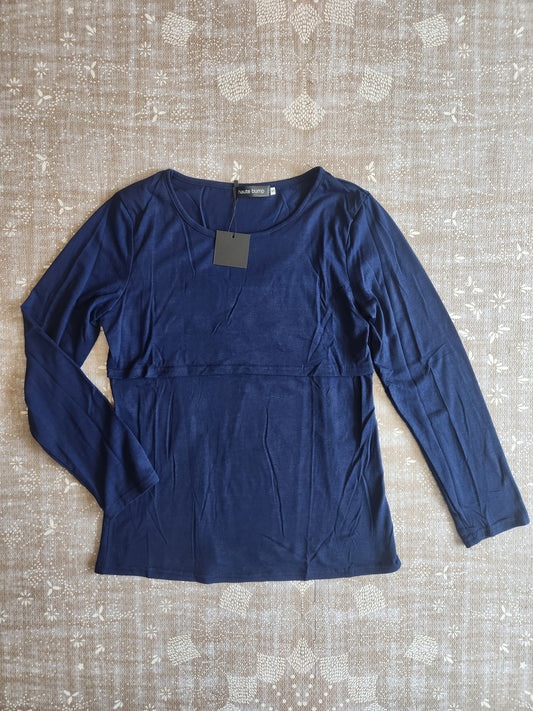 Cotton Blend Nursing Long Sleeve Top