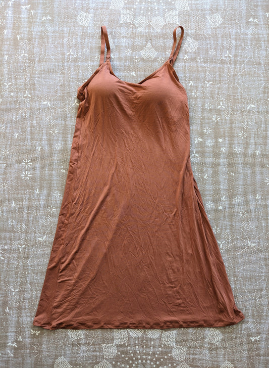 Modal Viscose "Basic B" Maternity & Nursing Dress by haute bump, Caramel